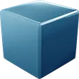 Blue Defense Cube Icon